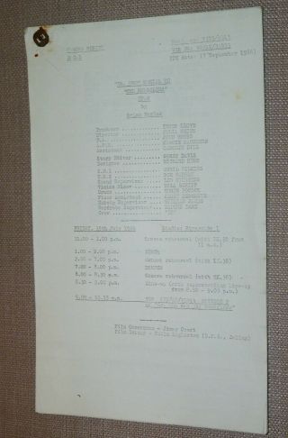 Old Vintage Doctor Who Hartnell Era Smugglers File Script Dr.  Who Loa