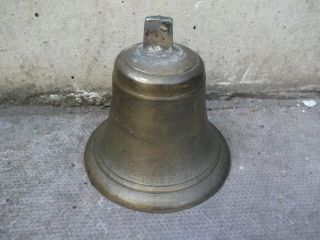 Vintage Brass Servants/door/bar Bell With Clapper