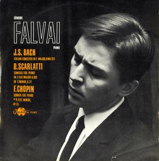 Falvai Piano Chopin Sonata In B Bach Italian Concerto Scarlatti Hungaroton Lp