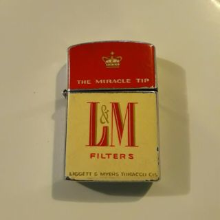 Vintage Royalite L&m Filters The Miracle Tip Cigarette Lighter - Fuel -