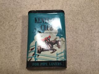 Kentucky Club Pipe And Cigarette Tobacco Tin,  Bloch Brothers Wv,