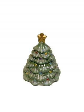 Avon Ceramic Christmas Tree Figurine 4”