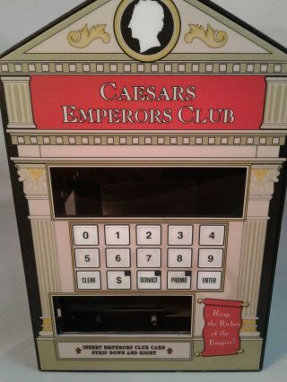 Vintage RARE Caesar ' s Palace Casino Emperors Club Card Reader Shell Las Vegas 2
