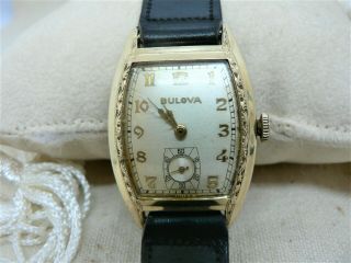 Vintage 1942 Bulova Arnold - Swiss 15 Jewel Wristwatch - Runs & Keeps Time