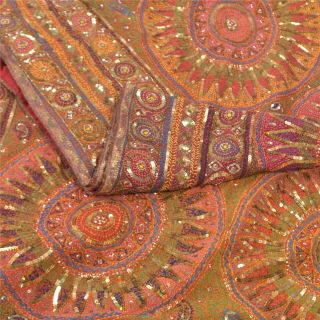 Sanskriti Vintage Green Heavy Sarees 100 Pure Silk Handmade Kantha Sari Fabric