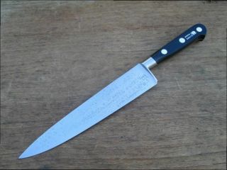 Very Fine Vintage Sabatier France Carbon Steel Chef Knife W/8 " Blade
