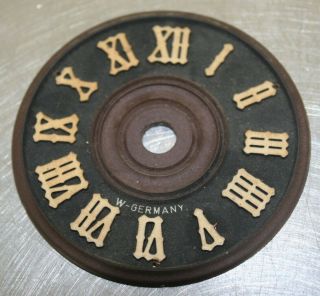 Vintage Cuckoo Clock Parts Number Dial Face Germany Black Forest Parts