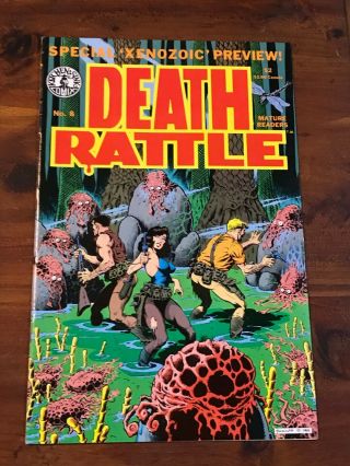 Death Rattle 8 1st App Xenozoic Tales Kitchen Sink Comics 1986 Fn/vf