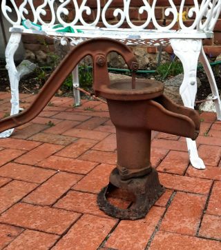Rare Antique Cast Iron Hand Well Water Pump Lancaster Pumps - Lancaster Pa