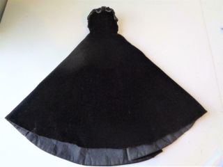 1957 Madame Alexander CISSY Tagged Black Velvet Gown Dress 2173 2