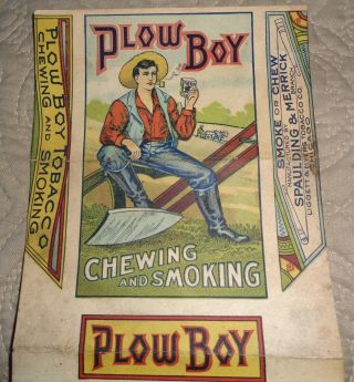 Vintage Plow Boy Chewing & Smoking Tobacco Pack
