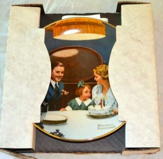 Norman Rockwell The Birthday Wish Collectors Plate
