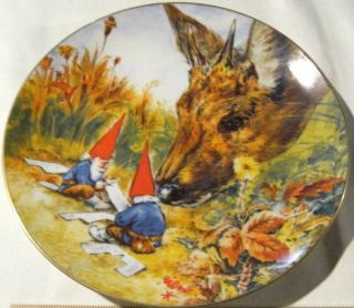 Rien Poortvliet Collector Plate Gnome Four Seasons Gnome Made Autumn Numbered