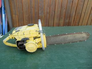 Vintage Mcculloch D44 Chainsaw Chain Saw With 18 " Bar