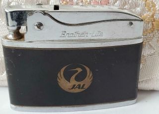 Vintage Advertising Brother - Lite Lighter Japan Airlines Jal Made In Japan