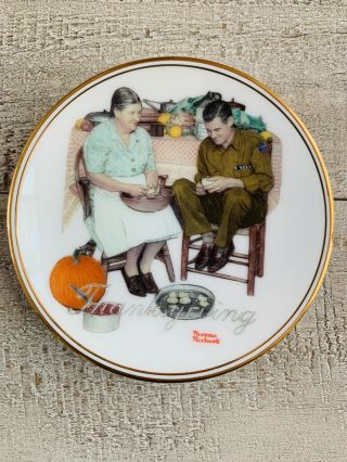 The Best Of Norman Rockwell 1983 Miniature Collectors Plate “thanksgiving”