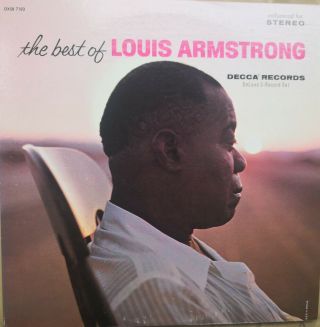 The Best Of Louis Armstrong Deluxe 2 Record Set Lp