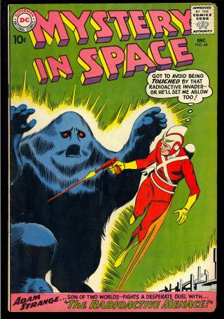 Mystery In Space 64 Silver Age Adam Strange Dc Comic 1960 Vg,