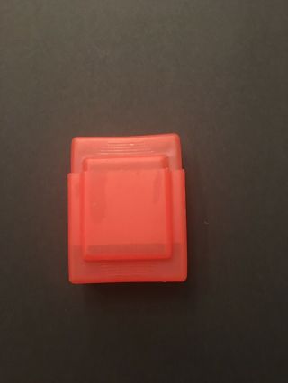 Vintage Orange Red Plastic Cigarette Case