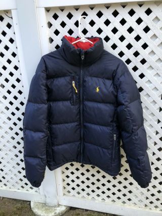 Polo Ralph Lauren Vintage Down Feather Ski Puffer Jacket Sz M Men’s Guc