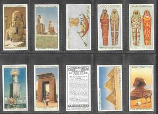Wills 1926 Intriguing (world Wonders) Full 50 Card Set " Wonders Of The Past "