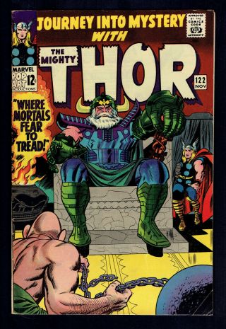 1965 Marvel Journey Into Mystery Thor 122 Fn/vf