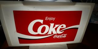 Vintage Coca Cola Light Up Bubble Sign Face Only