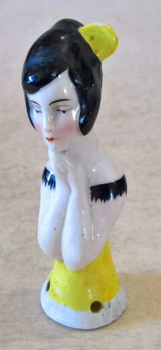 Vintage Half Doll – Spanish Lady Figure – Hand Painted Details