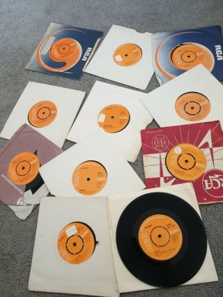 The Sweet 7 " Vinyl Single Record Bundle X11 Wig Wam.  Bam,  Little Willy,  Ballroom