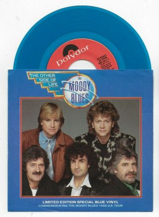 Moody Blues The Other Side Of Life Rare Usa Blue Vinyl In Tour Souvenir Sleeve