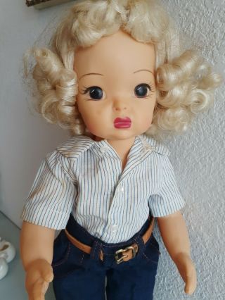 Vintage 1950s Terri Lee 16 " Doll Platinum Blonde