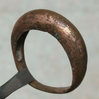Rare Extremely Ancient Antique Bronze Viking Ring Wedding Authentic Old Artifact