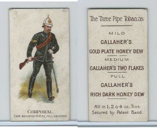 G12 - 7c Gallaher,  Types British Army,  1898,  84 Corporal,  Cape Mounted