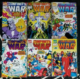 Marvel Comics The Infinity War Complete Run 1 To 6