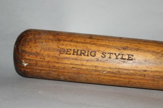 Antique Vintage 1940s Adirondack reverse label Lou Gehrig Style baseball bat 35 
