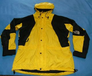 Vintage The North Face Gore - Tex Mountain Light Jacket Yellow/black Large