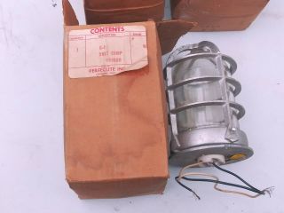 Pair Vintage Industrial " Perfeclite " Explosion - Proof Lights