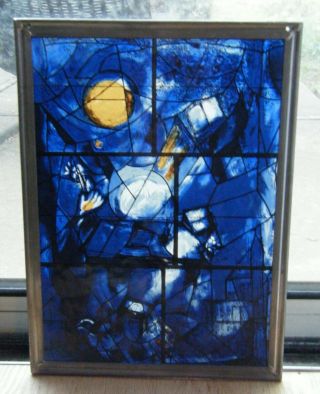 Vintage Stained Glass Marc Chagall America Windows - Art Institute Chicago