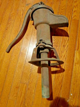 Antique Water Well Pump,  Vintage Cast Iron,  Great Patina No Cracks Gould Pumps Ny