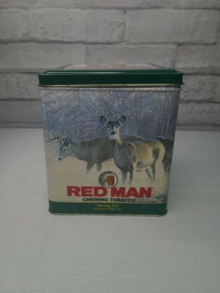 Red Man 1995 Limited Edition Redman Chewing Tobacco Tin Designed By Jim Kasper