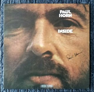 Paul Horn - Inside - Live At The Taj Mahal 1968 (epic) Jazz Age Autographed