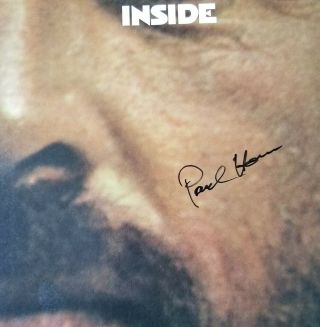 Paul Horn - Inside - Live At The Taj Mahal 1968 (Epic) Jazz Age AUTOGRAPHED 2