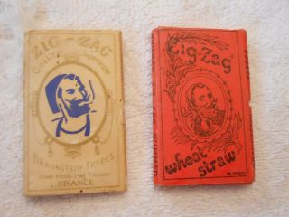 Pack Of Zig Zag Wheat Straw And Zig Zag Braunstein Freres Cigarette Papers