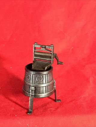 Vintage Durham Industries Metal Miniature Antique Wringer Washing Machine 10