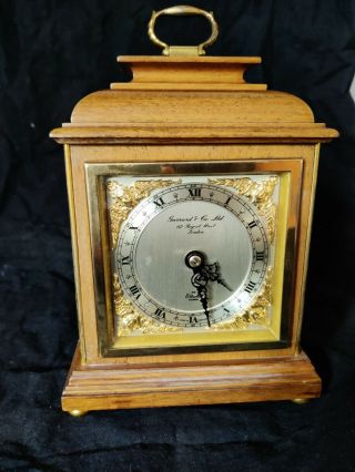 Elliott Bracket Clock,  Signed By Garrard & Co Ltd.  (retailer To Royalty).