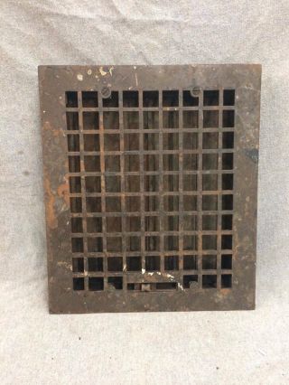 Vintage Cast Iron Stamped Steel Floor Heat Grate Register Vent Old 2147 - 16