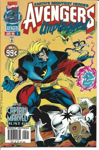 Avengers Unplugged 5 Marvel Comics 1996 Bagged And Boarded