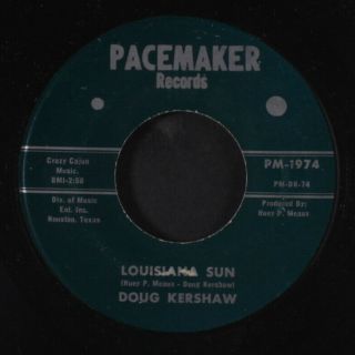 Doug Kershaw: Louisiana Sun / Cash On Hand Pacemaker Records (2) 7 " Single