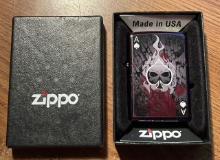 Zippo Lighter Ace Of Spades Death 2010