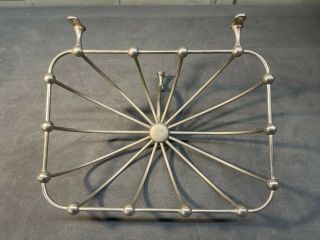 Vintage Industrial Wall Mount Chrome - Plated Brass Soap And Sponge Baskets